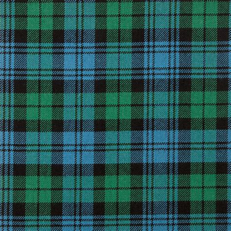 Campbell Old Ancient Heavy Weight Tartan Fabric Lochcarron Of Scotland