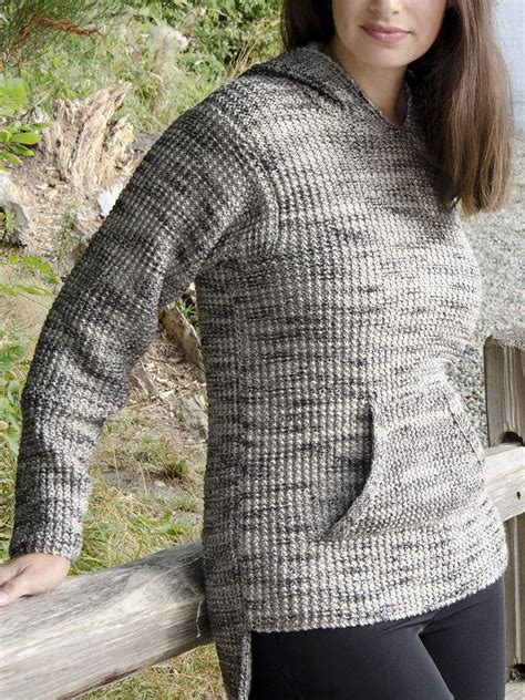 Free Knitting Pattern For Hooded Pullover Pullover Sweater Knitting
