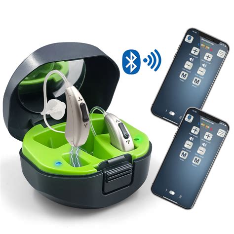 Premium Bluetooth Hearing Aid Amplifier With Iphone Android App Hearing