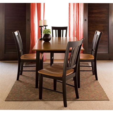 International Concepts Black And Cherry Extendable Butterfly Leaf Dining Table K57 T32x 30s