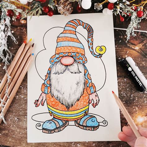How To Draw A Fabulous Gonk With Coloured Pencils Daler Rowney