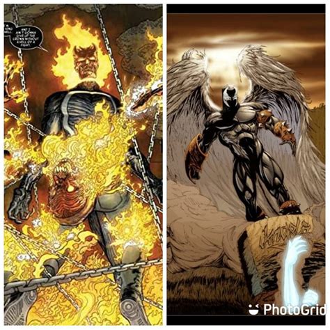 Divine Spawn Vs King Of Hell Ghost Rider Battle Arena Amino Amino