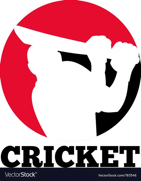 Cricket Icon Royalty Free Vector Image Vectorstock