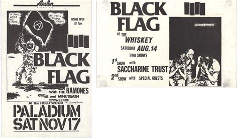 Raymond Pettibon Vintage Black Flag Flyers Available For Immediate Sale