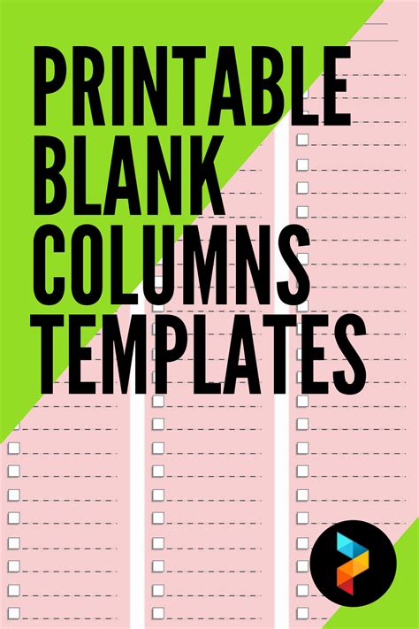 10 Best Printable Blank Columns Templates