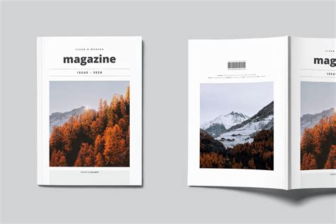 Clean And Modern Minimalist Magazine Layout 139994 Magazines Design