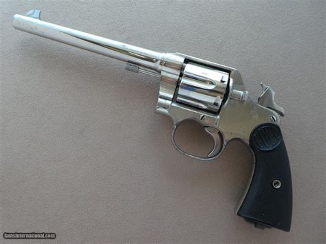 1923 Colt New Service Revolver 45 Long Colt W Factory Nickel Finish Sold