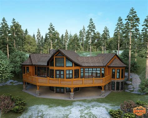 Blackstone I True North Log Homes Mountain Home Floor Plans House