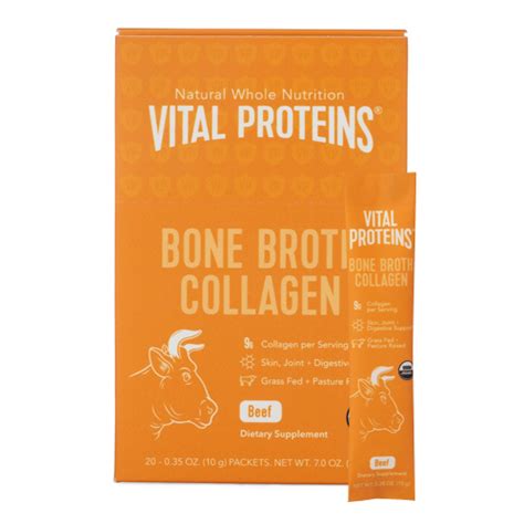Bone Broth Collagen Beef Stick Pack Vital Proteins Eskinstore