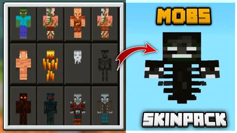 Mobs Skin Pack 116 Mcpebe Youtube