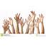 Many Hands Reaching Up Stock Image Of Pick  19634579
