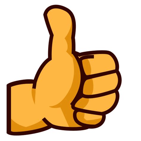 Thumbs Up Sign Emoji For Facebook Email And Sms Id 7284 Uk