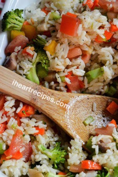 Summer Cold Rice Salad Recipe I Heart Recipes