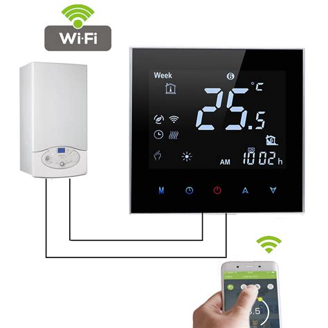 Touch Screen Programmable Best Wifi Smart Thermostat For Home