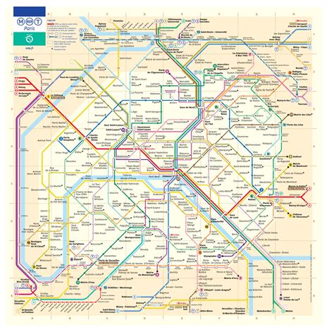 Metro Pariisi Kartta Maailman Kartta