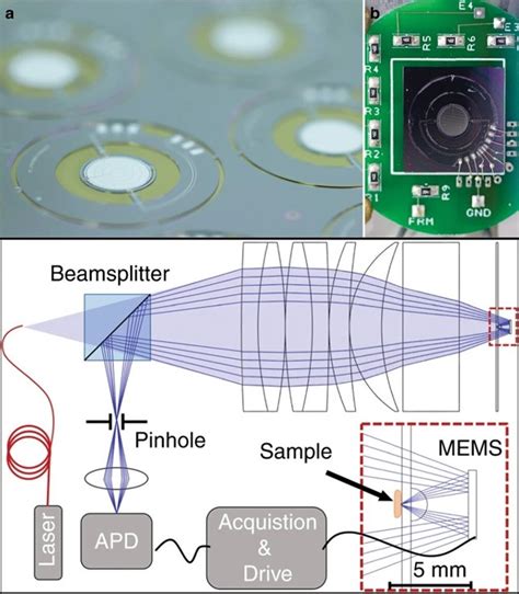 Mems In The Lens Architecture For Laser Scanning Microscopy