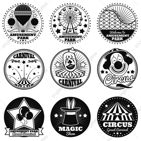 Amusement Park Logo Recreation Festival Graphic Sign Labels Png And