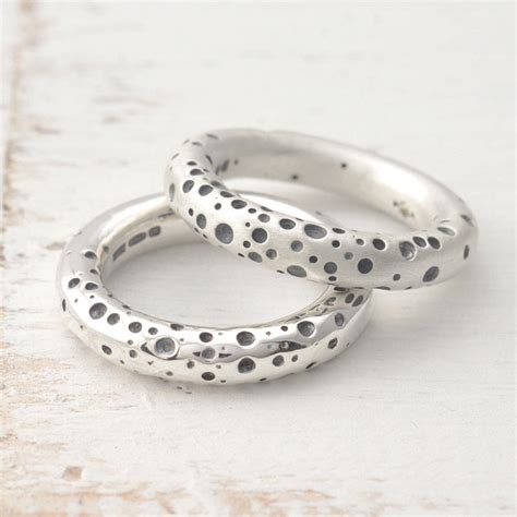 Chunky Halo Silver Ring By Kate Smith Jewellery