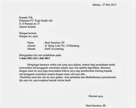 Ini adalah contoh surat mandat dari kepala sekolah untuk guru atau pembina pramuka.full description. Contoh Surat Izin Cuti Melahirkan | Surat, Pimpinan, Nama