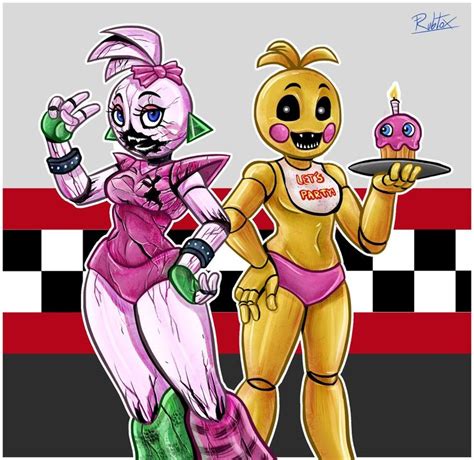 Rubén Delgado on Twitter in Anime fnaf Glamrock chica Fnaf characters