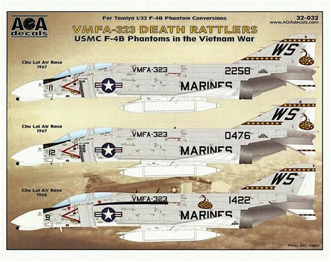 Vmfa 323 Death Rattlers Usmc F4 B Phantoms In The Vietnam War Ipms
