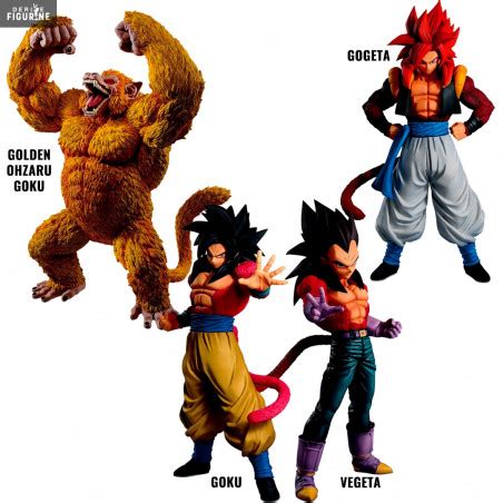 Vegito:xeno (super saiyan 4) statue figure from drangonball heroes! Figurine Super Saiyan 4 Goku, Vegeta ou Gogeta ou Golden ...