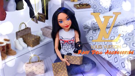 Diy How To Make Louis Vuitton Style Doll Accessories Bags Boxes