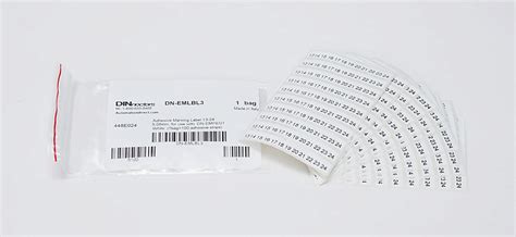 Pin Label Sheet 100pk Numbered 13 24 For Plug In Type Terminal