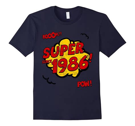 30th Birthday T Shirt “super Since 1986” 30 Years Old Tee Cl Colamaga