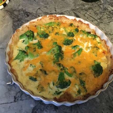 Broccoli Quiche With Mashed Potato Crust Recipe