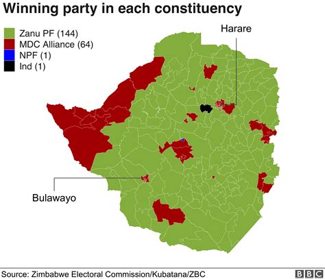 Zimbabwe Election Army Patrols Ghost Town Harare Bbc News