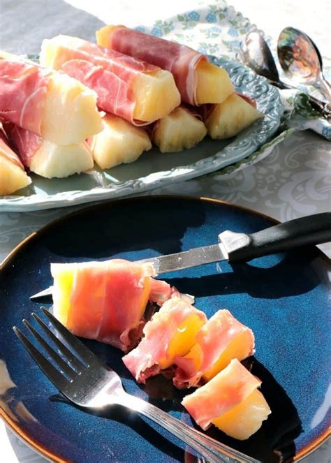 Prosciutto Wrapped Pineapple Spears Recipe Kudos Kitchen By Renee