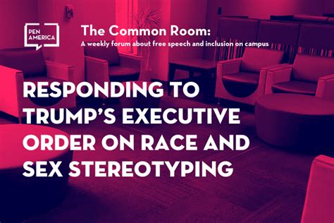 Virtual The Common Room Responding To Trumps Executive Order On