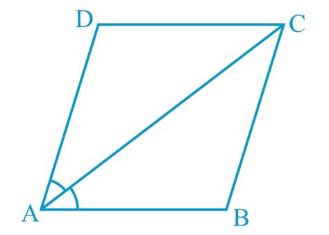 Diagonal AC Of A Parallelogram ABCD Bisects A See The Given Figure Show That I It Bisects