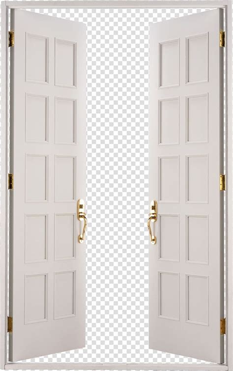 Door Icon Open Door White Wooden Doors Transparent Background PNG
