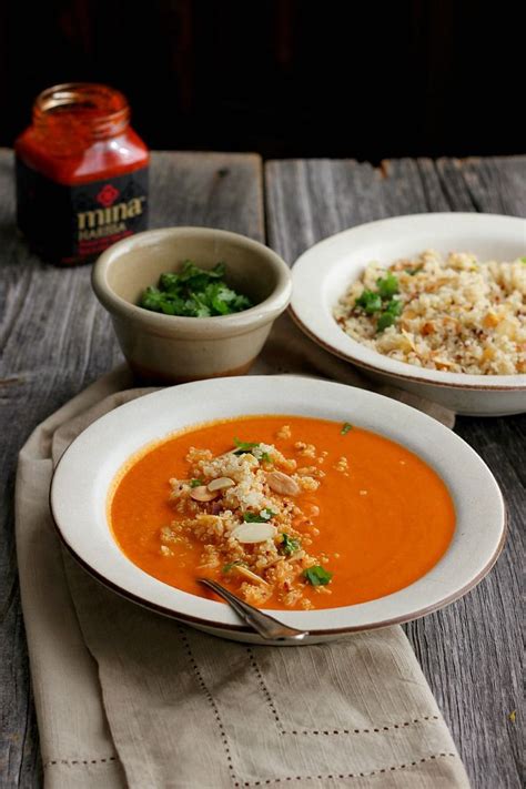 Want to know what to do with chickpeas? Spicy Moroccan Chickpea Soup with Orange Almond Quinoa ...