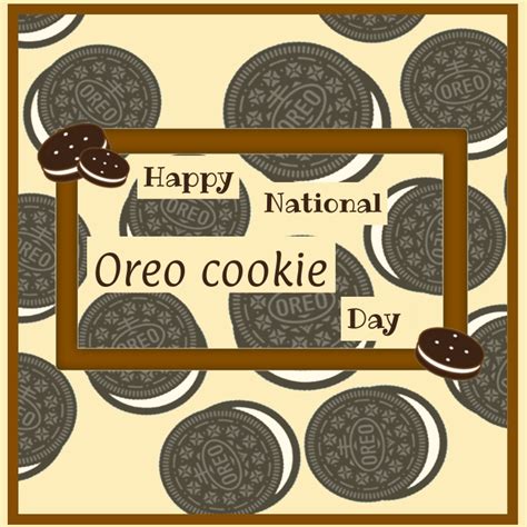 Copy Of Happy Oreo Cookies Day Template Postermywall