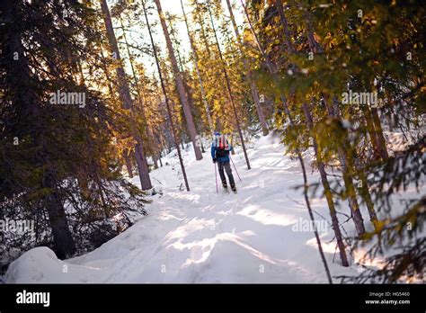 Altai Skiing In Pyh‰ Ski Resort Lapland Finland Stock Photo Alamy