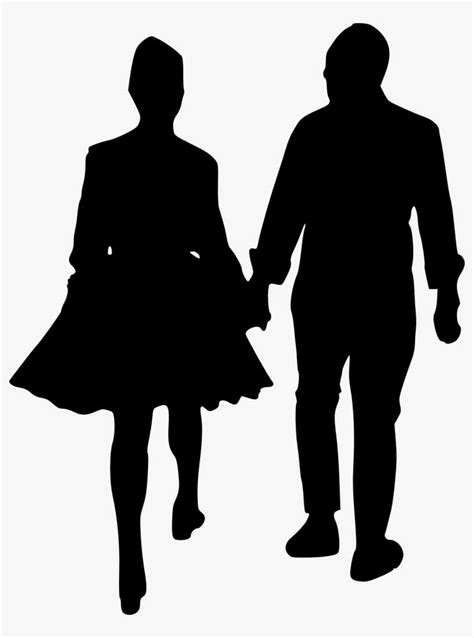 Group Of People Walking Silhouette Png Annighoul
