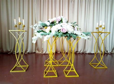 metal wedding flower stand wedding centerpiece wedding