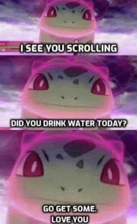 See You Scrolling Did You Drink Water Today Go Get Some Love You En