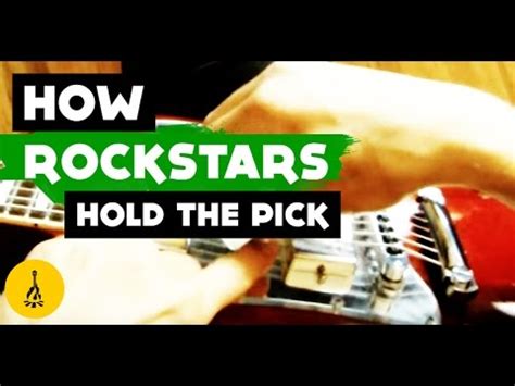 How you hold your pick will determine how you are connected to your guitar. Guitar Pick Control Exercises | How To Hold A Guitar Pick Properly (For Speed + Strumming) - YouTube