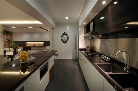 Modern Apartment In Singapore With A Clean Design Modern Kitchen
