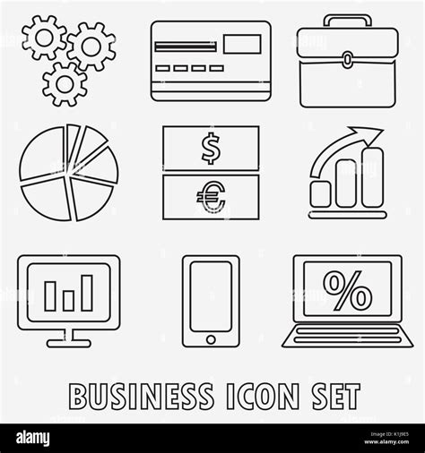 Business Icon Set Vector Illustration Stock Vector Image And Art Alamy