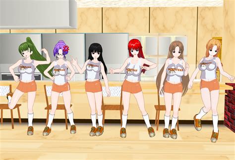 Tsumayouji Girls Hooters Outfit By Quamp On Deviantart