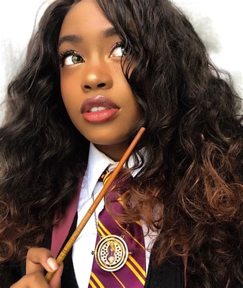 Rowling's magical world and characters. Black Women in Costume — @pixelghosts as Hermione (With images) | Hermione cosplay, Harry potter ...
