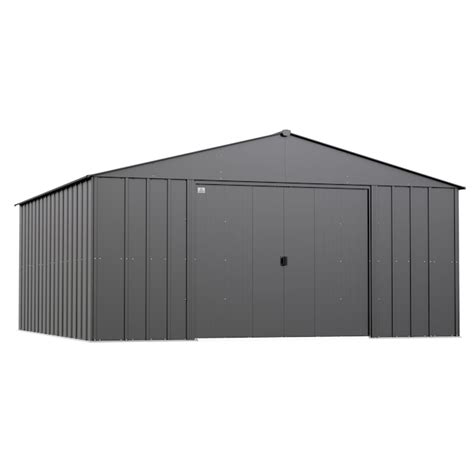Arrow 14 Ft X 14 Ft Classic Galvanized Steel Storage Shed In The Metal
