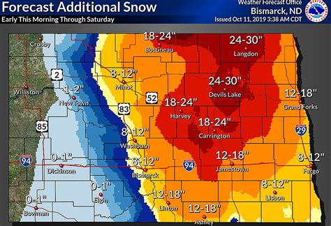 Update Major North Dakota Highways Closed Amid Fall Snowstorm