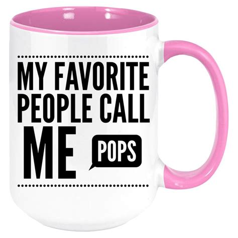 My Favorite People Call Me Pops 11oz Coffee Mug Etsy