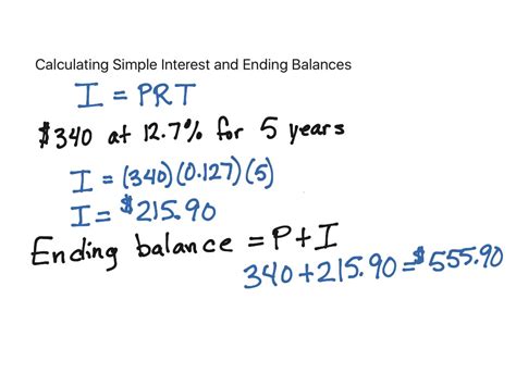Showme Calculating Simple Interest